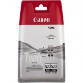 Originální Canon 520 Twin Pack Černých inkoustových kazet (PGI-520PGBK Twin Pack)