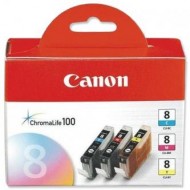 Originální inkoustové kazety Canon CLI-8CMY Multi Pack - sada C/M/Y