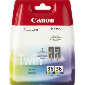 Originální Canon 36 Color Dvojbalení inkoustových kazet (CLI-36 Color)