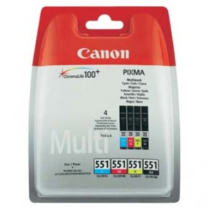 Originální inkoustové kazety Canon CLI-551CMYK Multi Pack