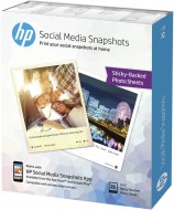 HP samolepící fotopapír - 10x13 cm, 265g/m2, 25 listů  - HP Social Media Snapshots (HP W2G60A)