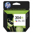 Originální HP 304XL Tříbarevná inkoustová kazeta (N9K07AE)