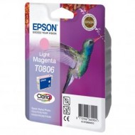 Originální inkoustová kazeta Epson T0806, světle purpurová (light magenta)