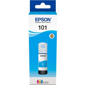 Originální EPSON 101 lahvička s azurovým inkoustem (C13T03V24A)