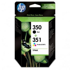 Originální HP 350 + 351 Dvojbalení inkoustových kazet SD412EE (2-Pack)