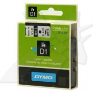 Originální páska do tiskárny štítků DYMO D1 45013 (S0720530) - 12mm x 7m , Černý tisk / Bílý podklad