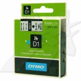 Originální páska do tiskárny štítků DYMO D1 40913 (S0720680) - 9mm x 7m , Černý tisk / Bílý podklad