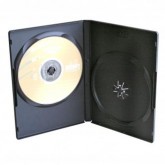 Krabička na 2ks DVD, 9mm, černá